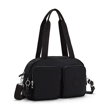 Kipling COOL DEFEA Mittelgroße Schultertasche, Signature Emb (Schwarz) im Sale